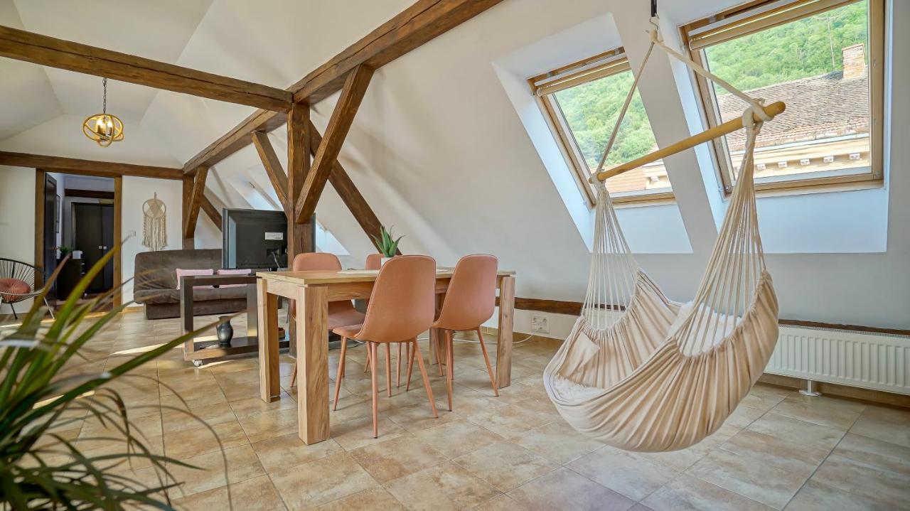 Rooftop Proprety With Large Terrace & Stunning Views - Braşov Eksteriør billede